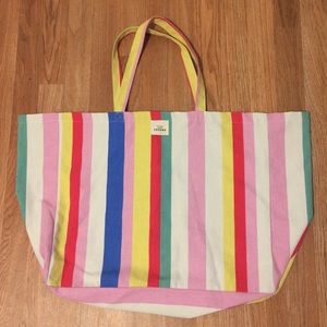 Sezane Canvas Beach Tote